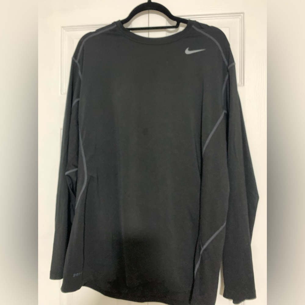 NIKE PRO COMBAT DRI-FIT FITTED LONG-SLEEVE SHIRT 3XL
